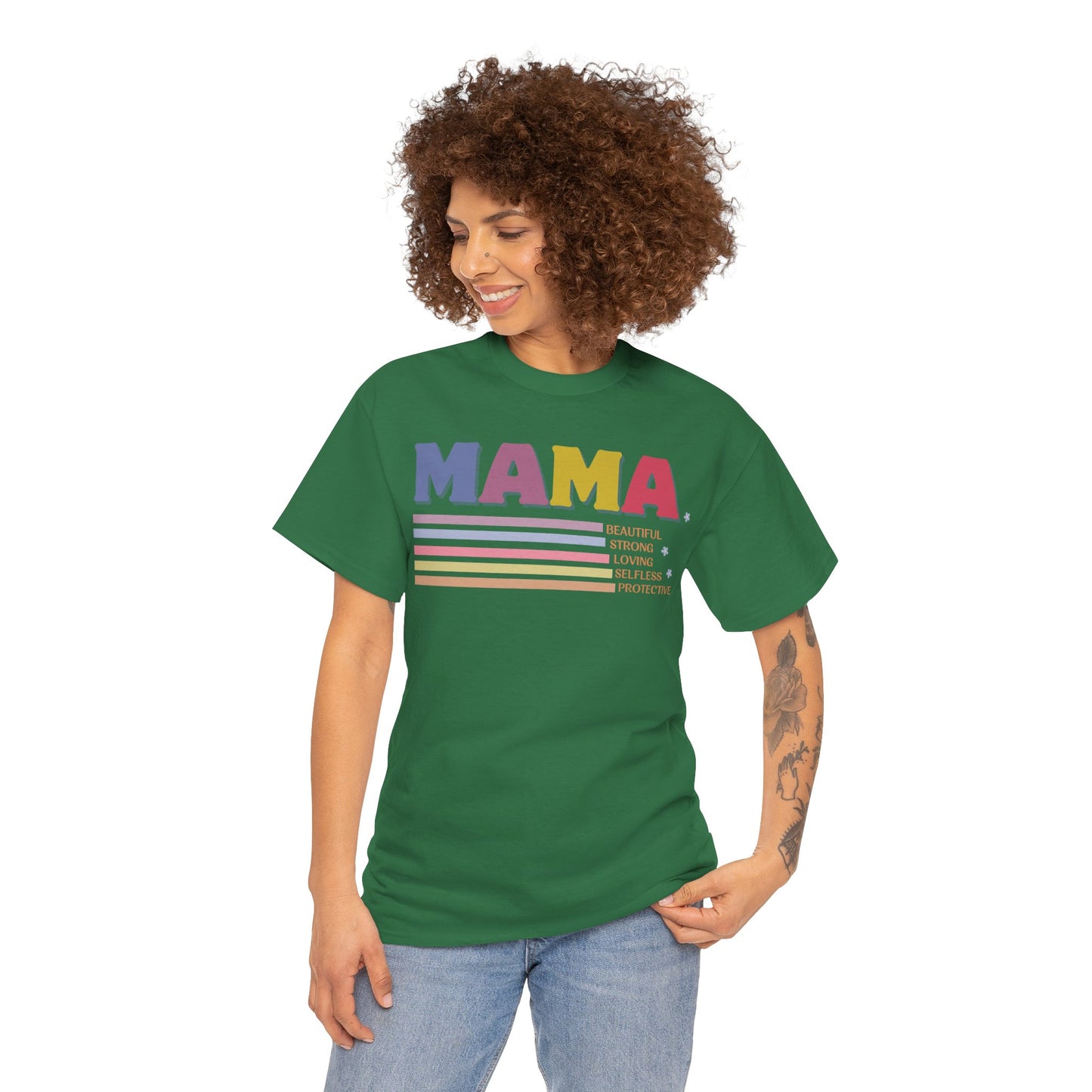 Attributes of Mama T-Shirt. Inspirational Characteristics of Mama.
