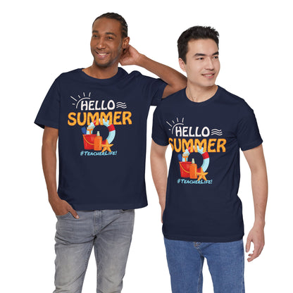 Hello Summer #TeacherLife, Teachers Ready for Summer Vacation T-shirt, Express Delivery available