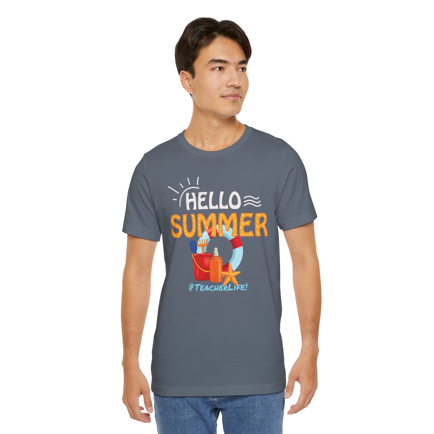 Hello Summer #TeacherLife, Teachers Ready for Summer Vacation T-shirt, Express Delivery available