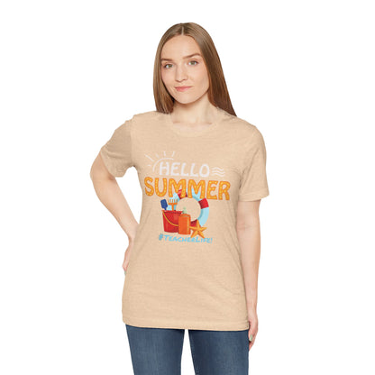 Hello Summer #TeacherLife, Teachers Ready for Summer Vacation T-shirt, Express Delivery available