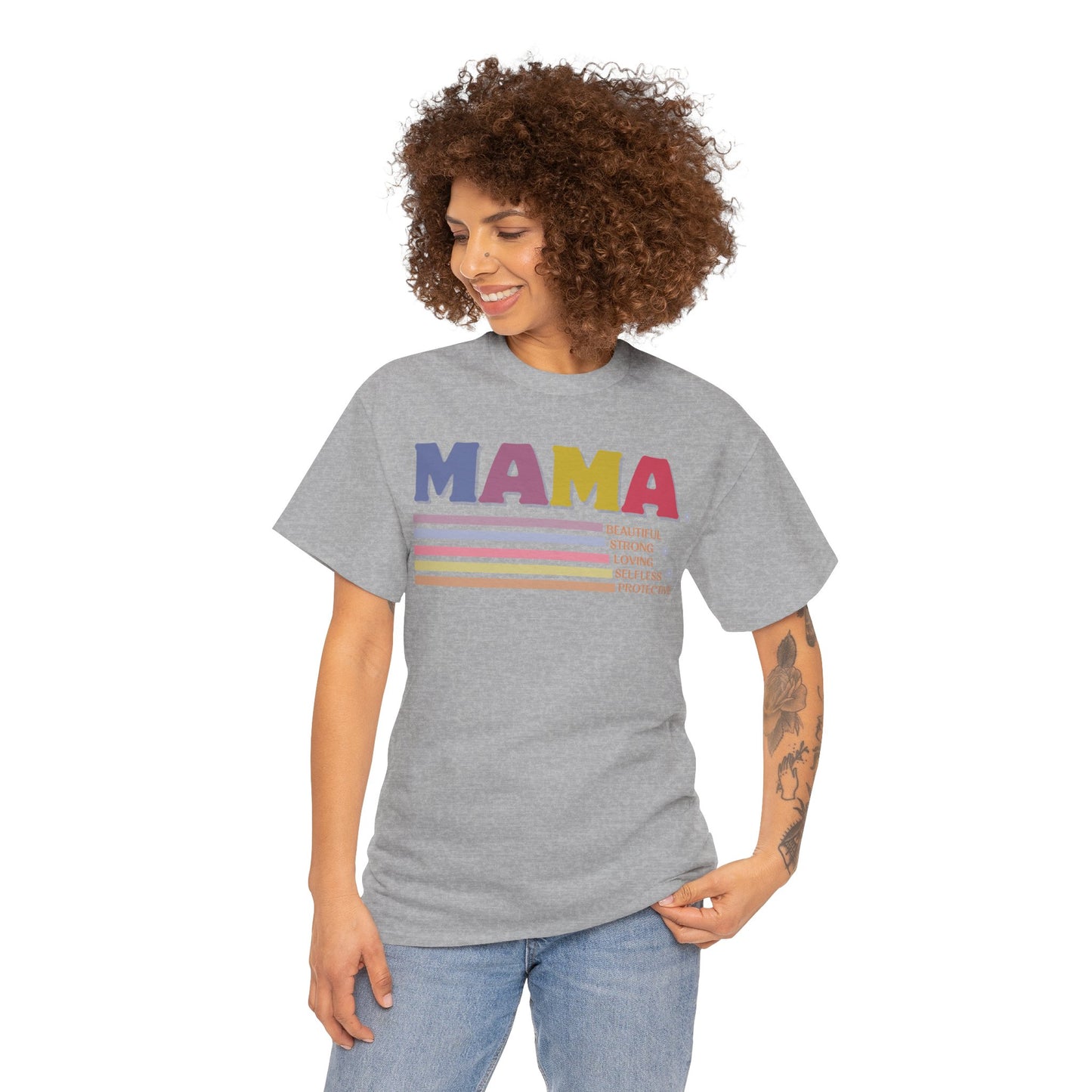 Attributes of Mama T-Shirt. Inspirational Characteristics of Mama.