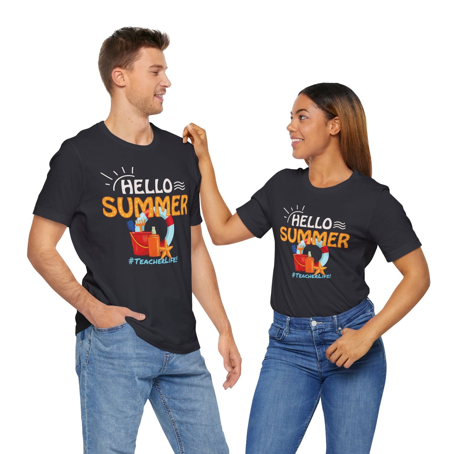 Hello Summer #TeacherLife, Teachers Ready for Summer Vacation T-shirt, Express Delivery available