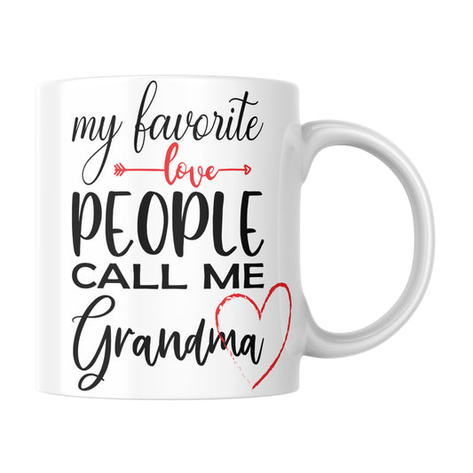 My Favorite People Call Me Grandma, Ceramic Mug, 11oz