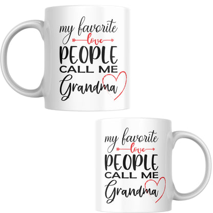 My Favorite People Call Me Grandma, Ceramic Mug, 11oz