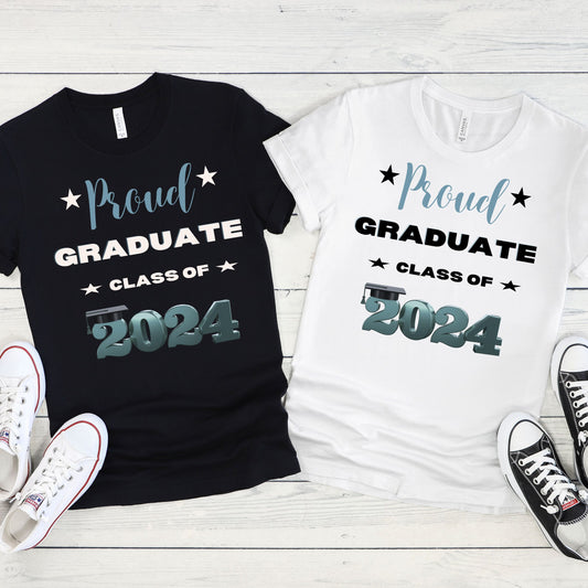 2024 Proud Graduate T-shirt, Unisex Cotton Tee